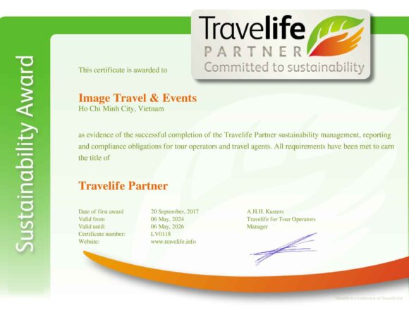 Travelife Partner-Nachhaltigkeitspreis für DMC Mekong Image Travel & Events